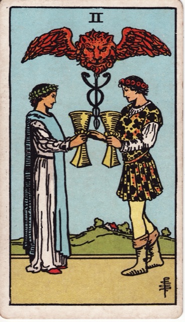 Dos de Copas: significado en el Tarot