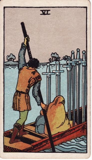 Seis de Espadas: significado en el Tarot