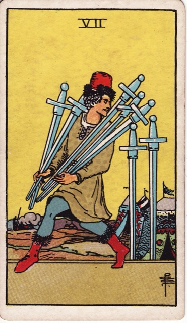 Siete de Espadas: significado en el Tarot